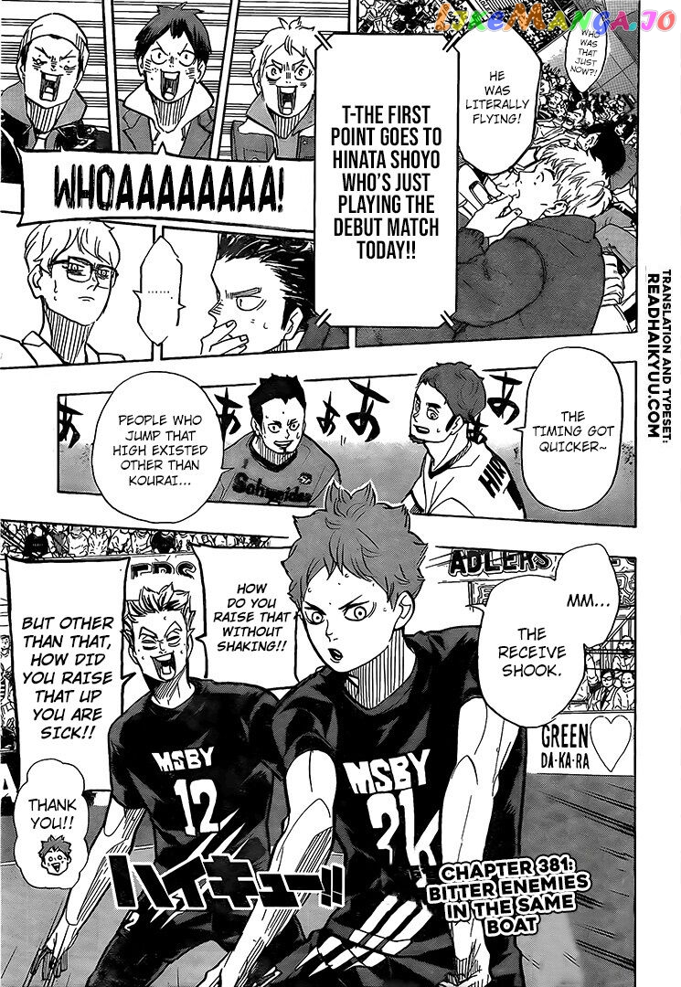 Haikyuu!!, Chapter 381 image 01
